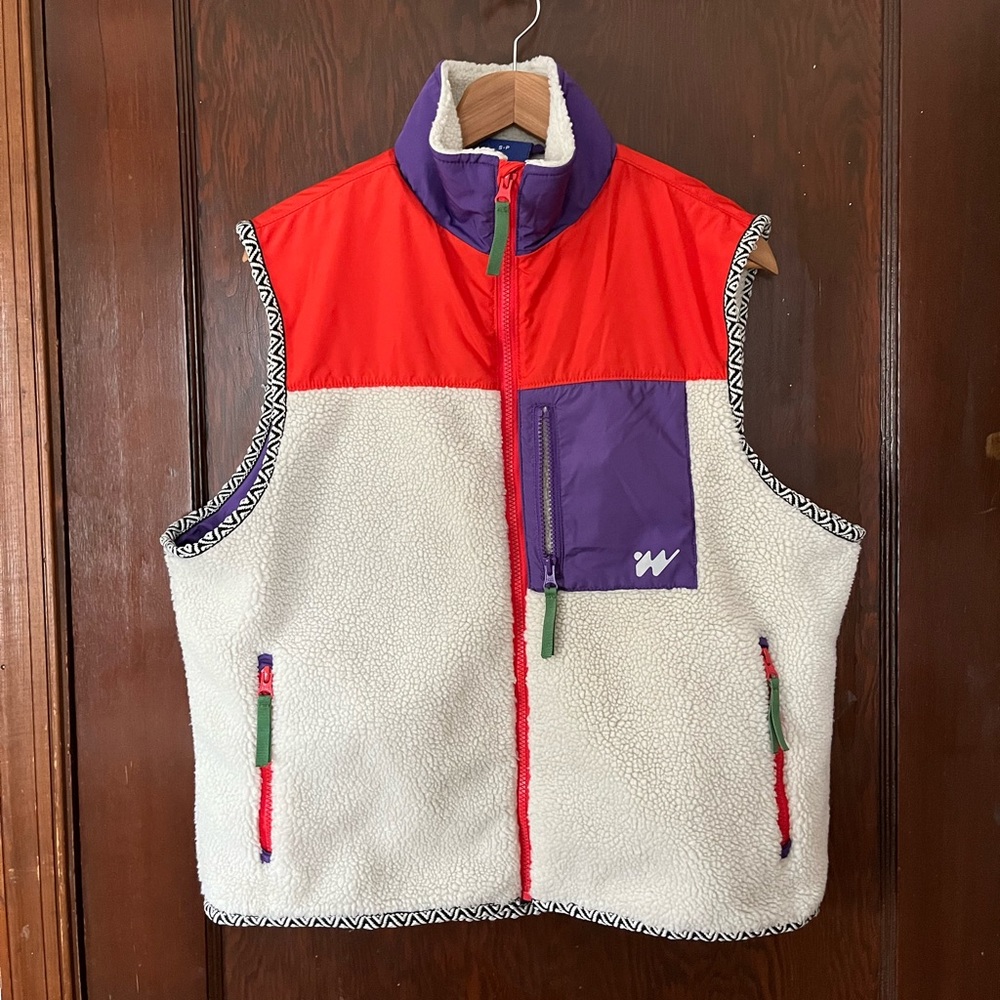 Without Walls Colour-Block Sherpa Vest